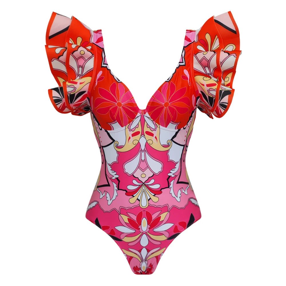 2024 New Sexy Ruffle Bikini Dress Set - The Rave Cave