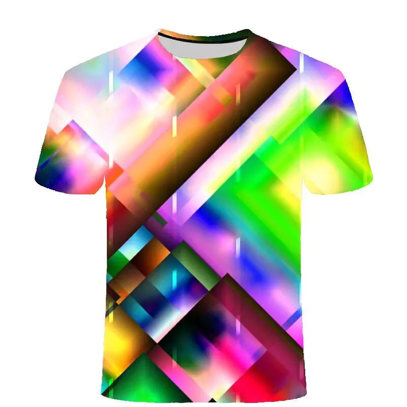 3D Geometrical T - Shirts - The Rave Cave