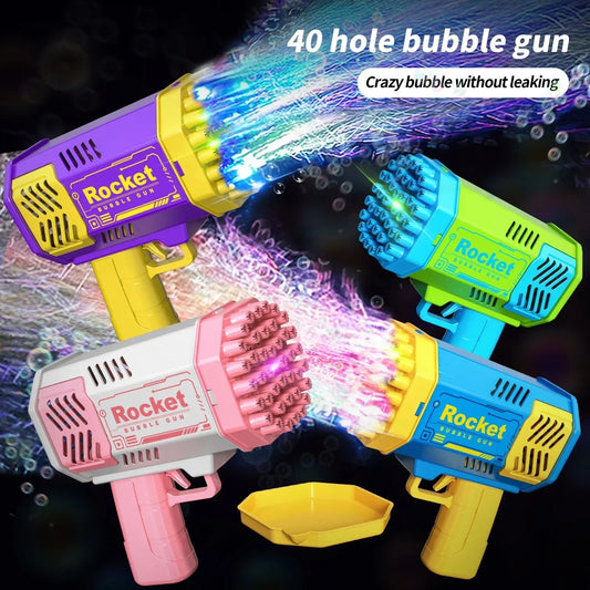 40 hole handheld light bubble gun electric - The Rave Cave