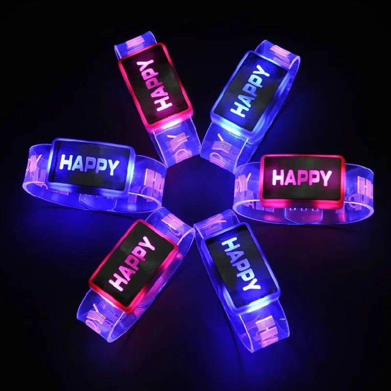 5/10/20Pc Led Love Bracelets - The Rave Cave