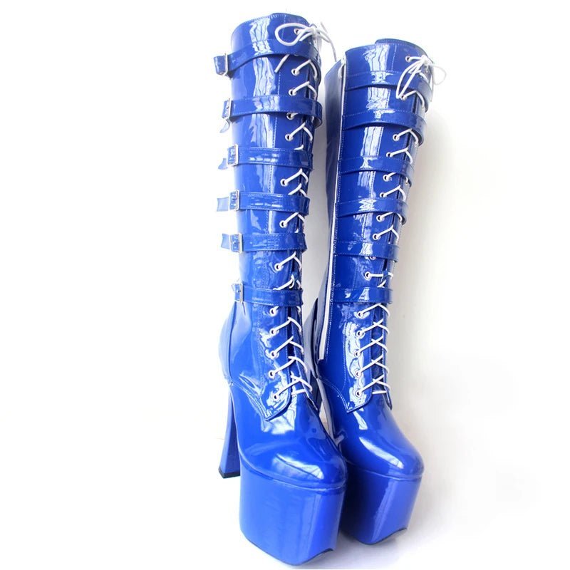 8" Super High Knee-High Boots - The Rave Cave
