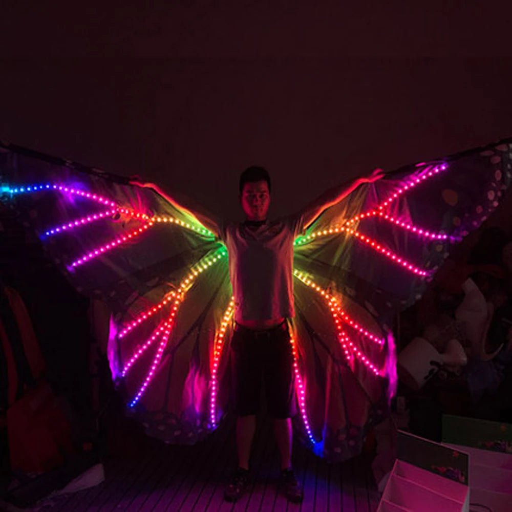 Colorful LED Butterfly Costume - The Rave Cave