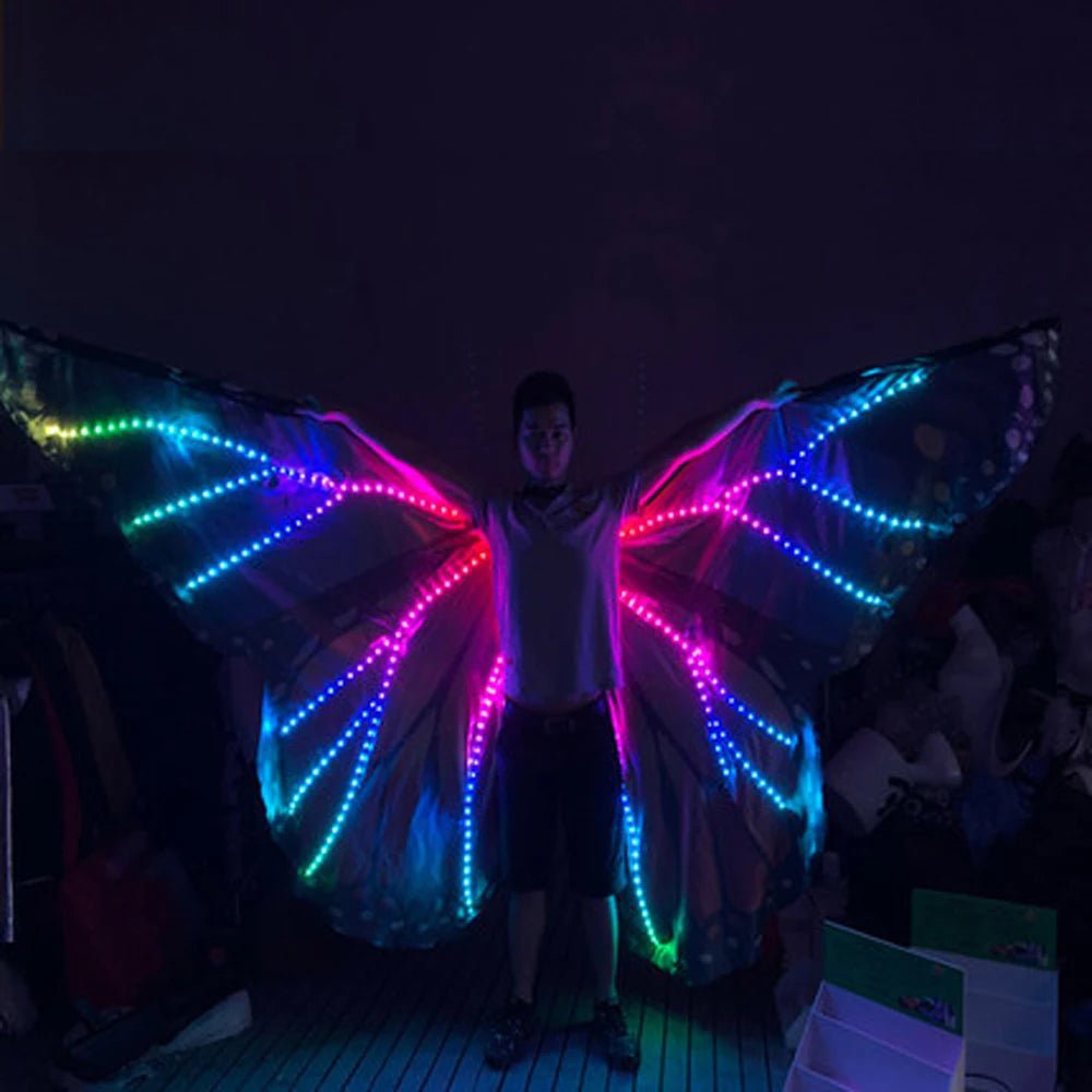 Colorful LED Butterfly Costume - The Rave Cave
