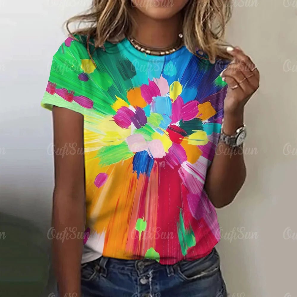 Colourful Graffiti Women's T - shirt - The Rave Cave