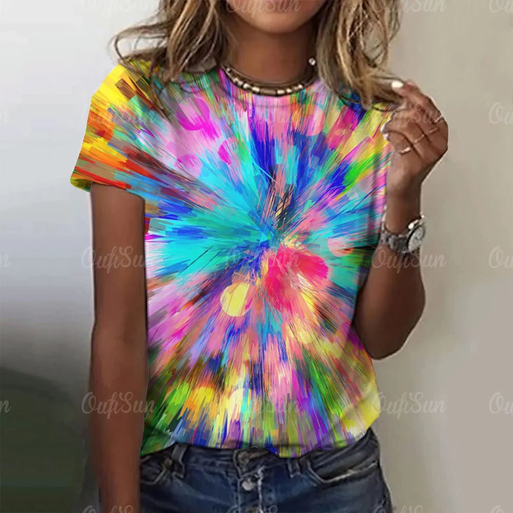 Colourful Graffiti Women's T - shirt - The Rave Cave