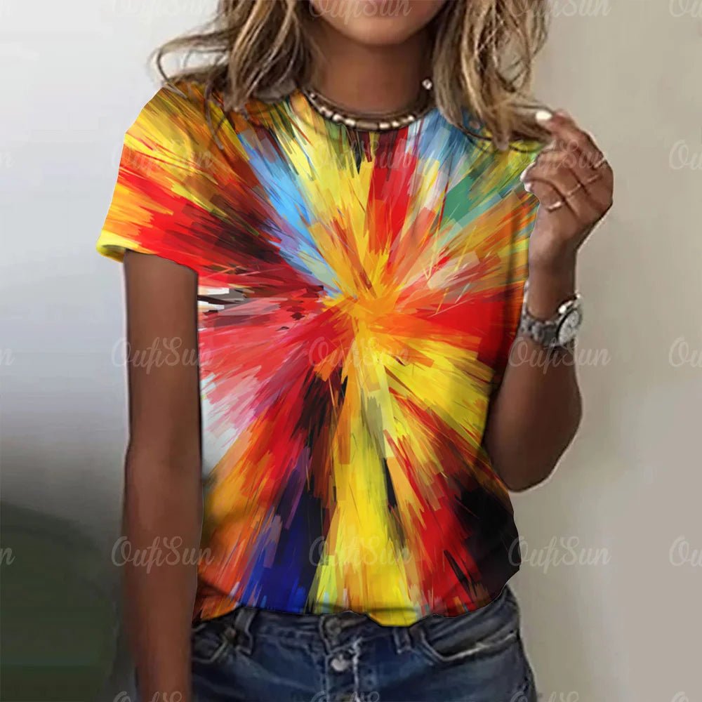 Colourful Graffiti Women's T - shirt - The Rave Cave