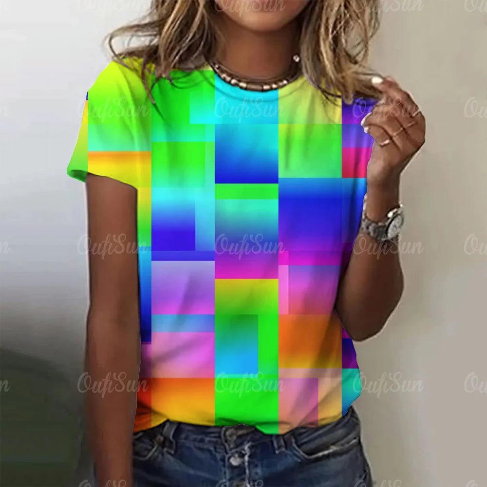 Colourful Graffiti Women's T - shirt - The Rave Cave