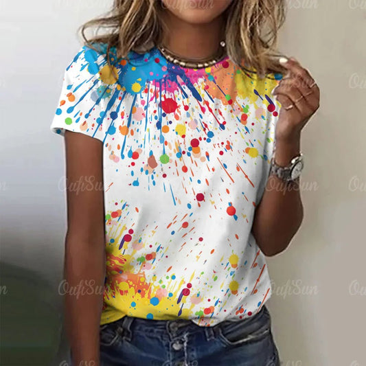 Colourful Graffiti Women's T - shirt - The Rave Cave