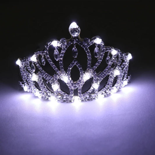 Crystal LED Tiara - The Rave Cave