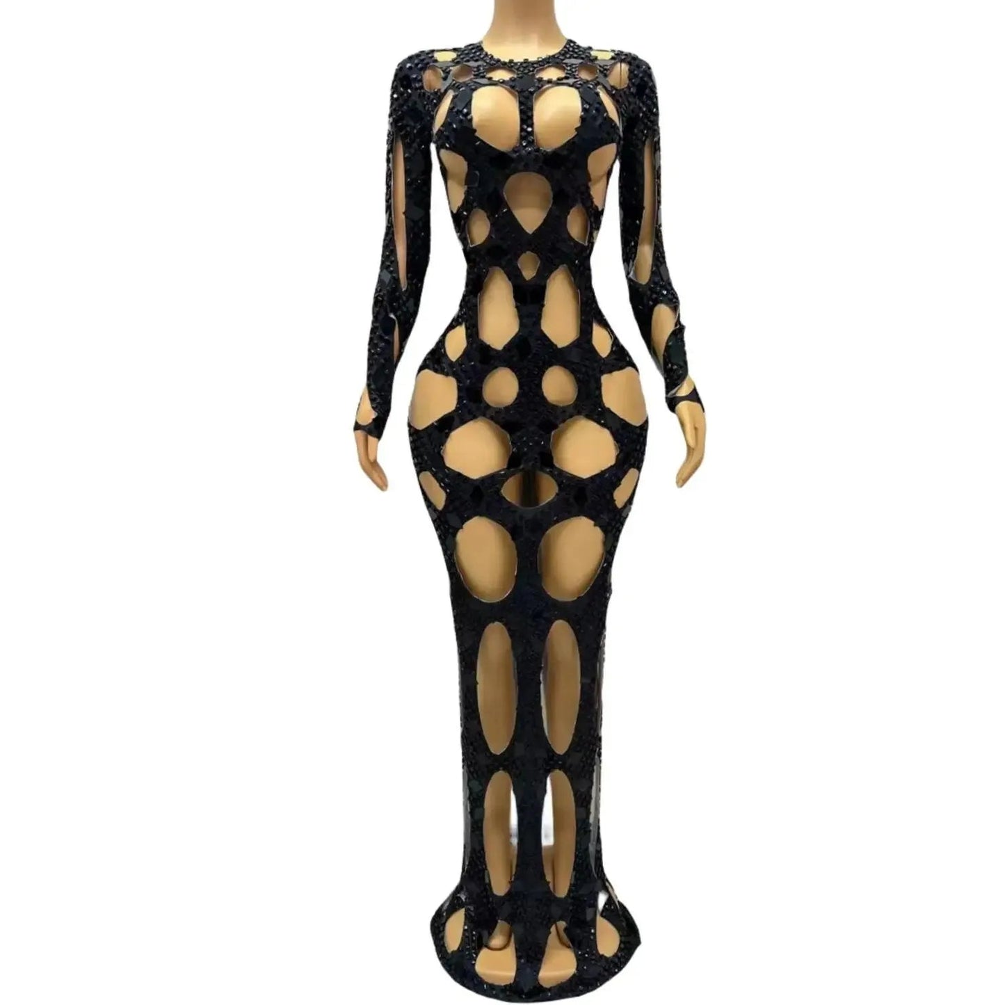 Cut-out Sexy Long Dress - The Rave Cave