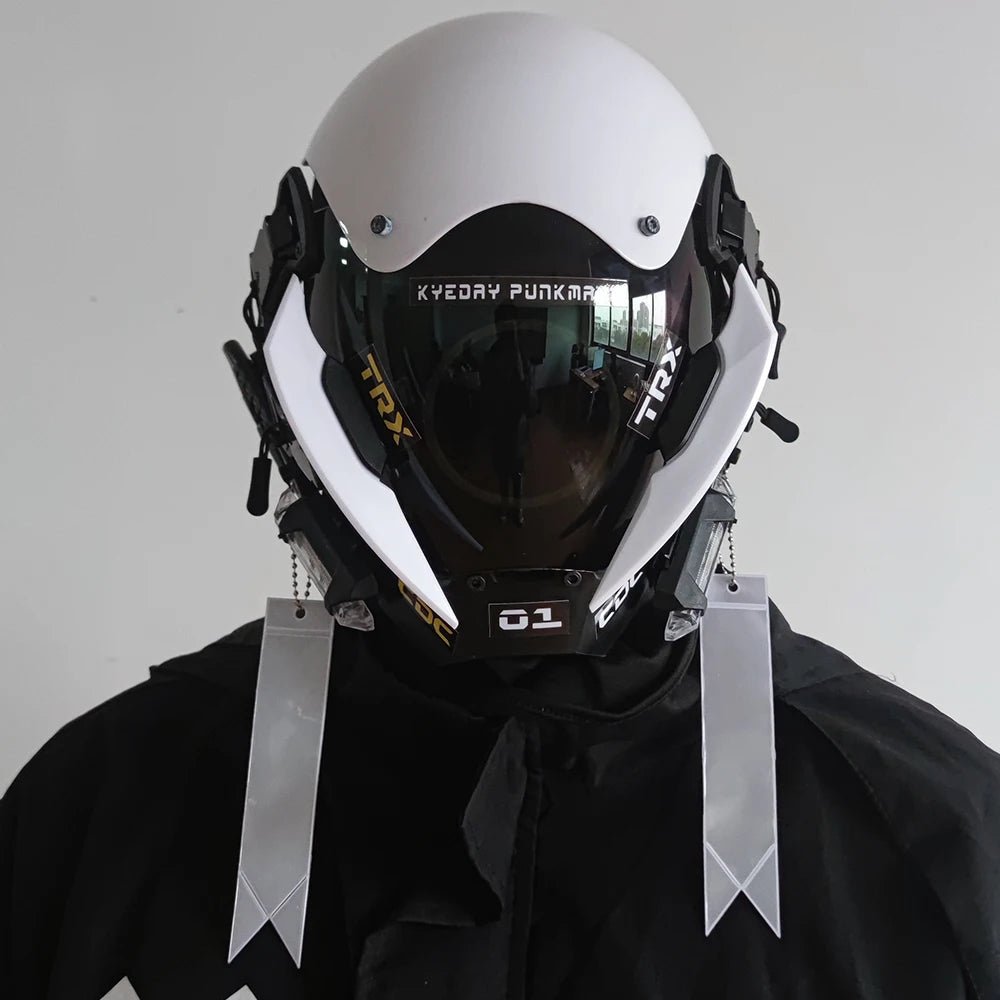 Cyberpunk Spaceman LED Mask - The Rave Cave