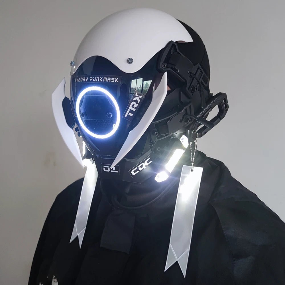 Cyberpunk Spaceman LED Mask - The Rave Cave