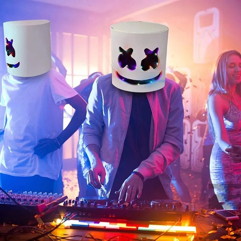 DJ Music Festival Marshmello LED Mask - The Rave Cave