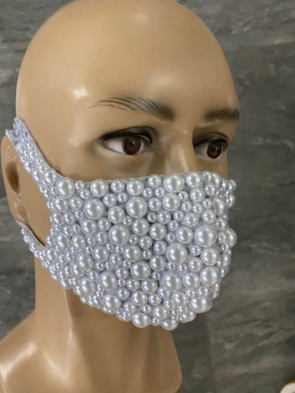 Exaggerated Rhinestones Mask - The Rave Cave