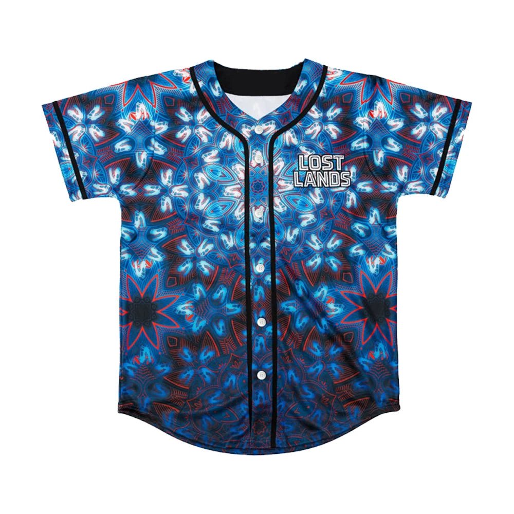 Excision Lost Lands Mandala Baseball Jersey - The Rave Cave