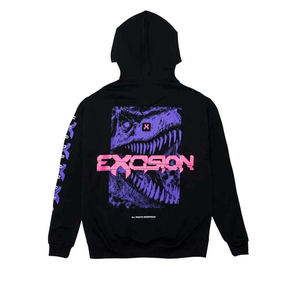 Excision Rex Hoodie 2024 Nexus Tour Black - The Rave Cave