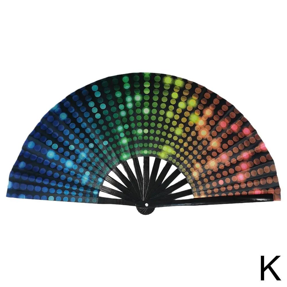 Foldable Handheld Rave Fan Chinese/Japanese Style - The Rave Cave