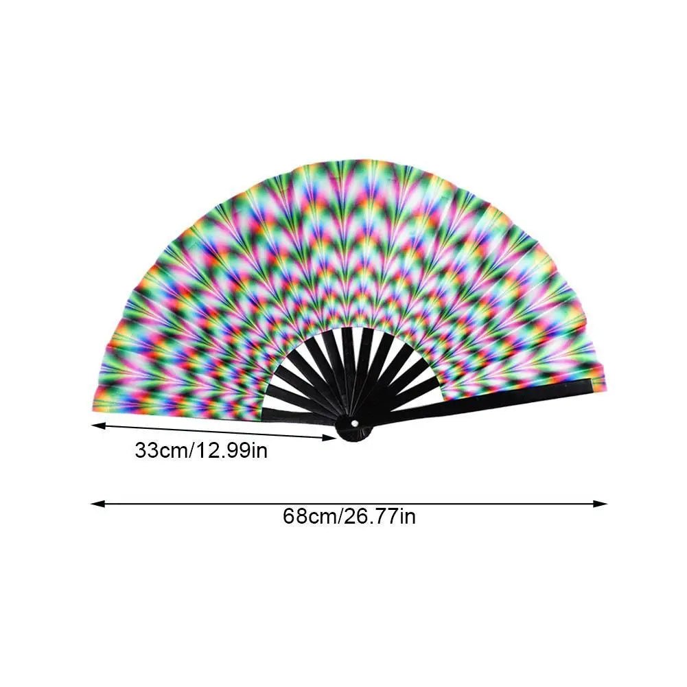 Foldable Handheld Rave Fan Chinese/Japanese Style - The Rave Cave