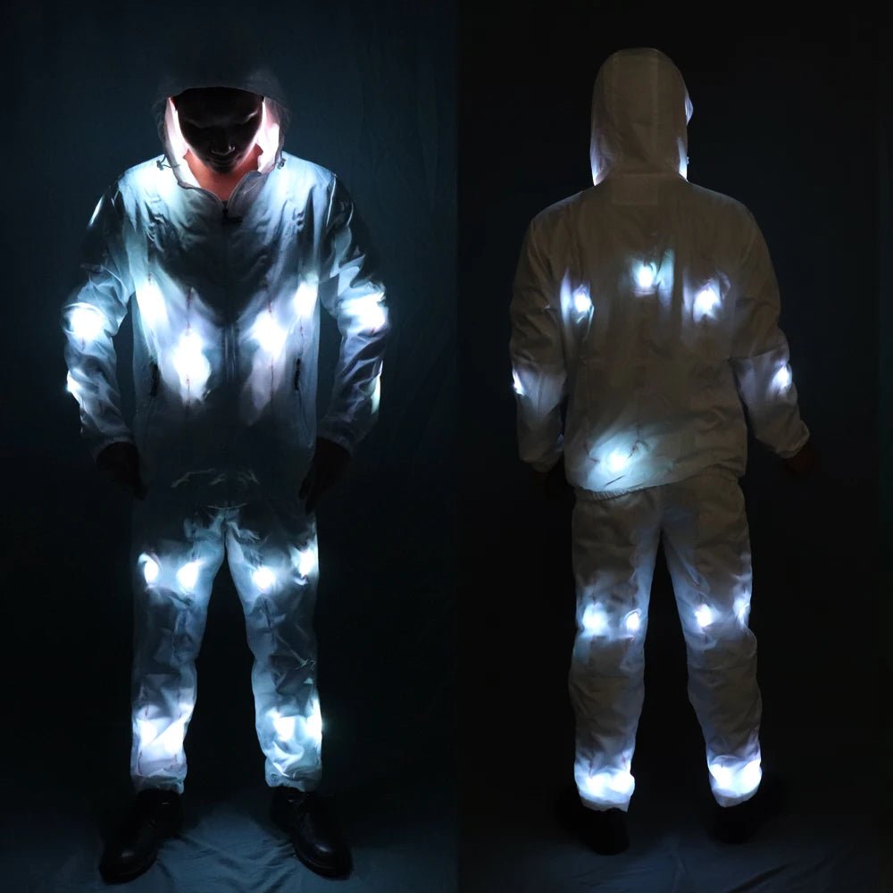 Full Color Pixel LED Lights Hoodie & Pants Suit - The Rave Cave