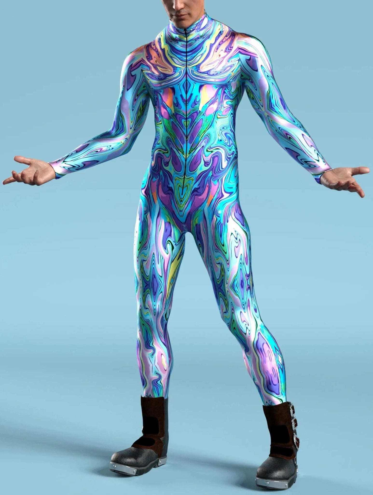 Futuristic Cool Fighter Jumpsuit - The Rave Cave