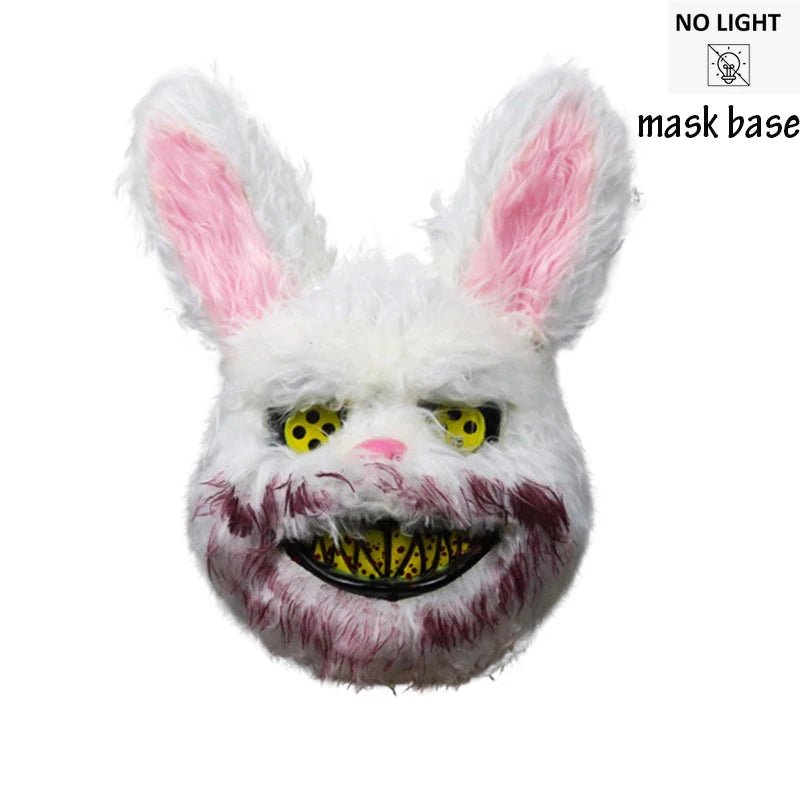 Glowing Bloody Rabbit & Bear Masks - The Rave Cave