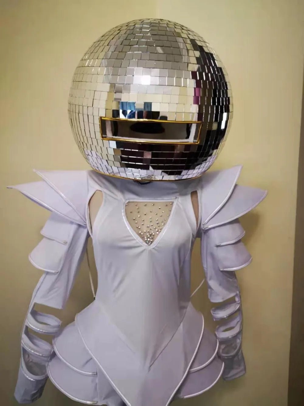 Hand Made Mirror Ball Jumpsuit - The Rave Cave