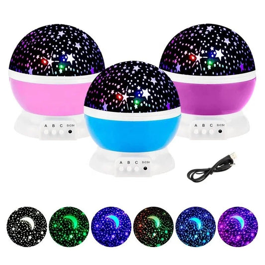 LED Battery USB Star Projector Lamp - The Rave Cave
