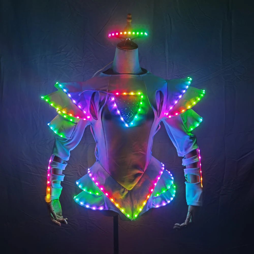 LED Female Warrior Suits - The Rave Cave