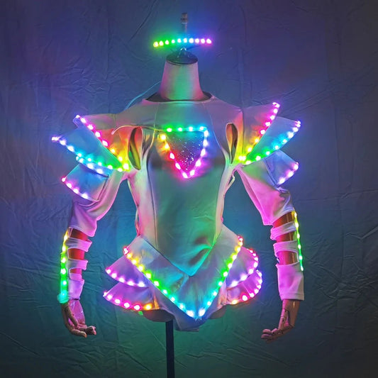 LED Female Warrior Suits - The Rave Cave