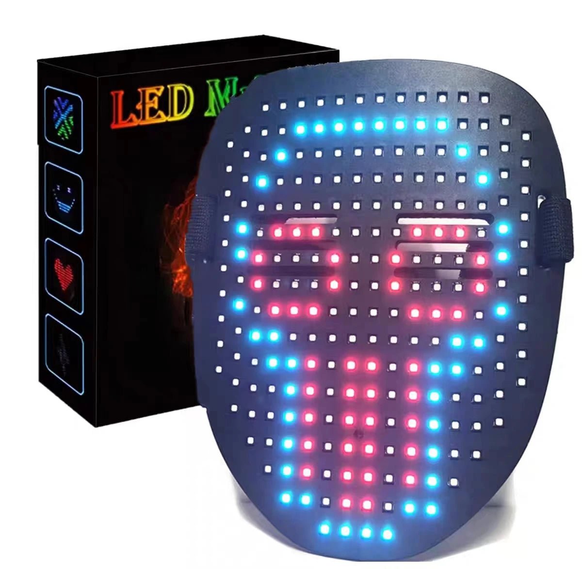 LED Gesture Control Mask - The Rave Cave