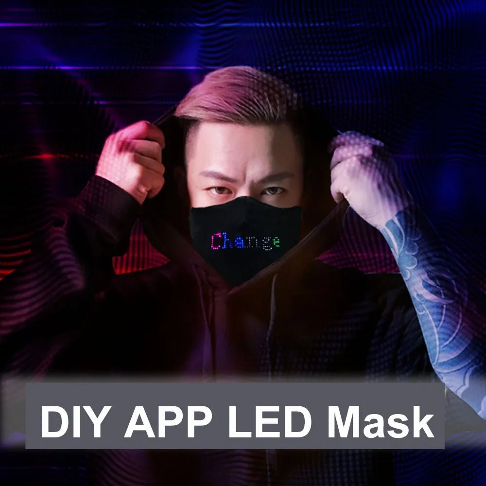 LED Programable Face Mask - The Rave Cave