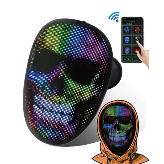 LED Wifi Hd/Gif/Video Programmable Masquerade Mask - The Rave Cave