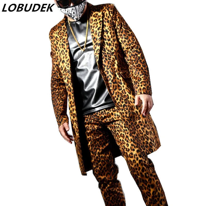 Leopard Printed Long Suit Jackets - The Rave Cave