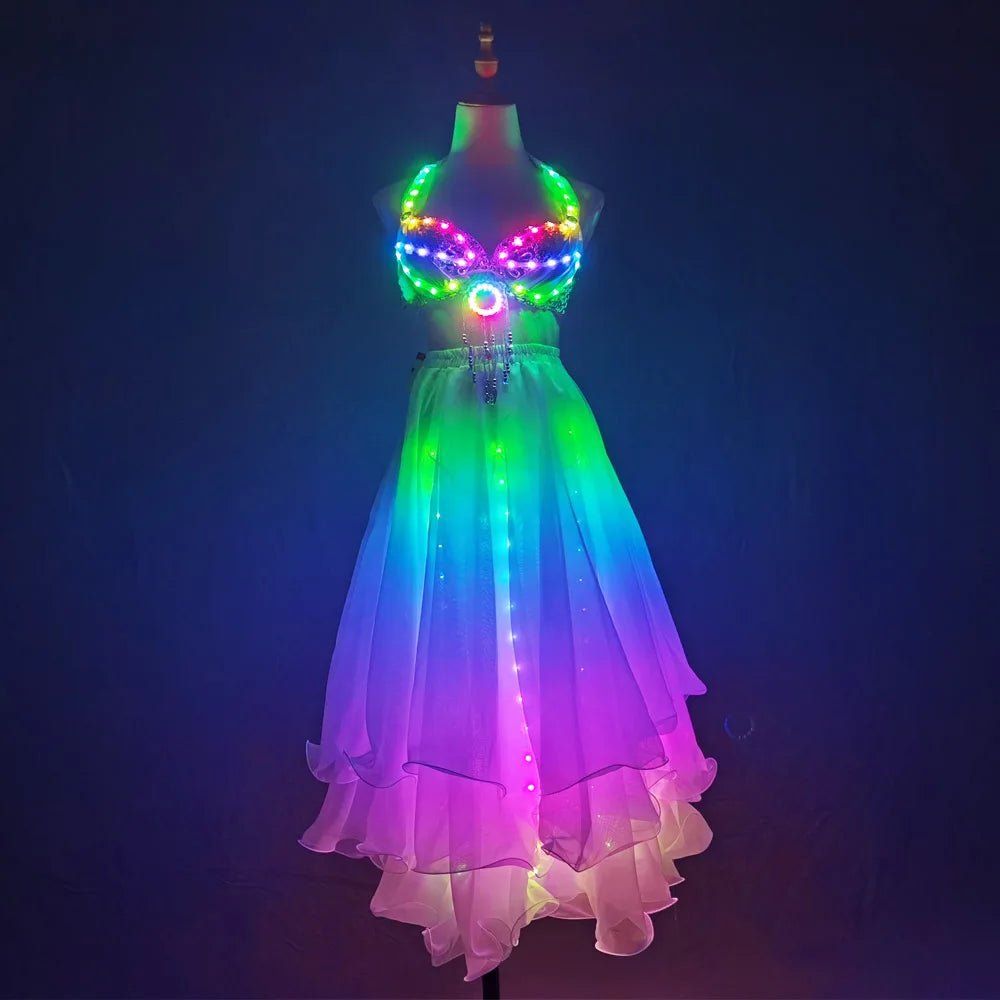 Multicolor LED Skirt & Top - The Rave Cave