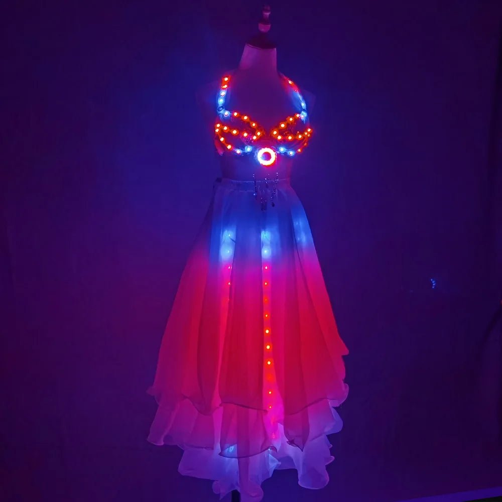 Multicolor LED Skirt & Top - The Rave Cave