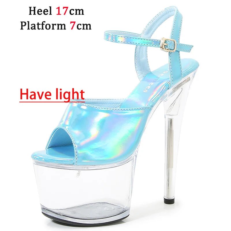 Platform Shoes LED Light Up Glowing Shoes - The Rave Cave