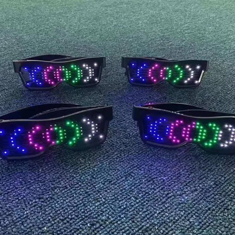 Rechargeable LED APP Glowing Eyeglasses - The Rave Cave