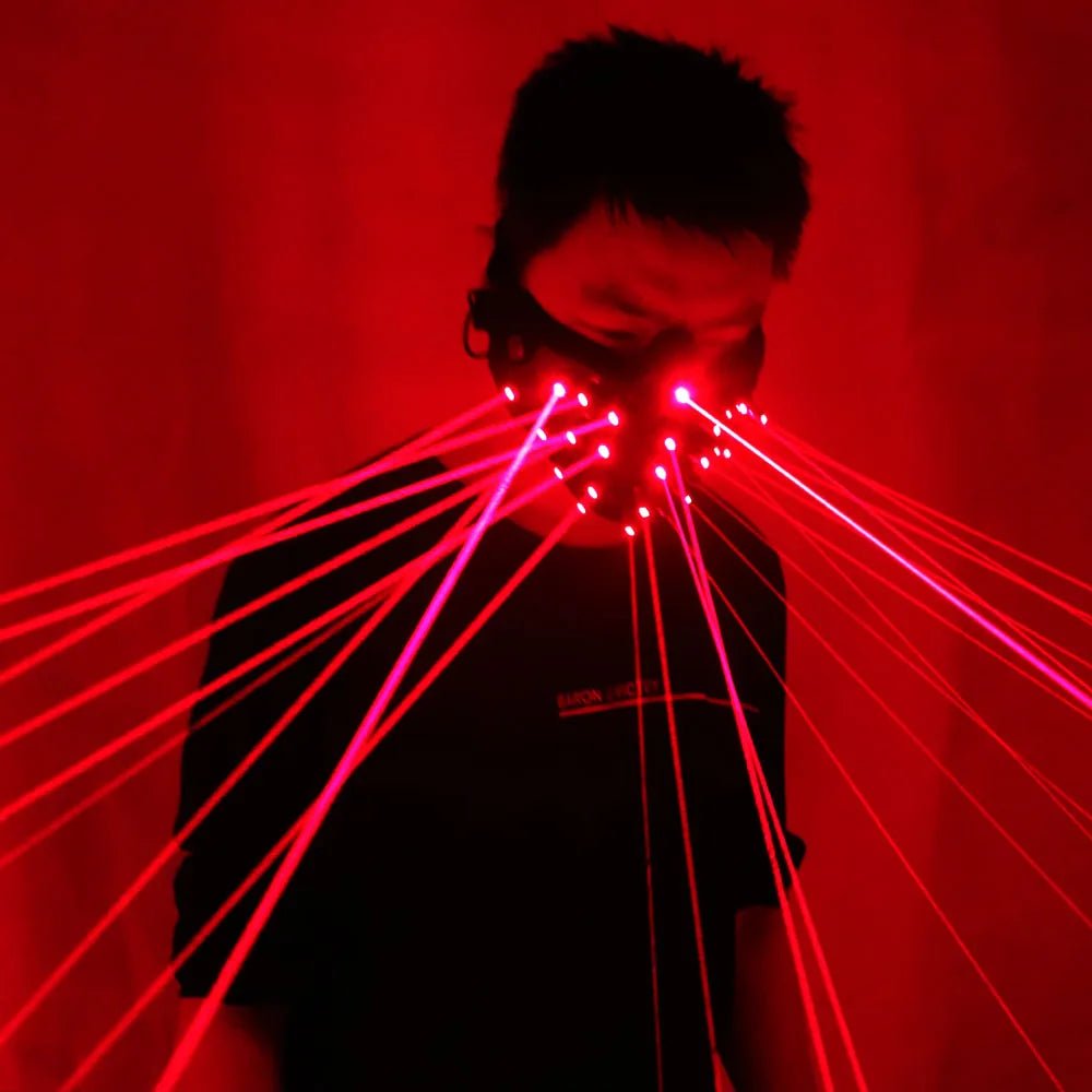 Red Laser Mask - The Rave Cave