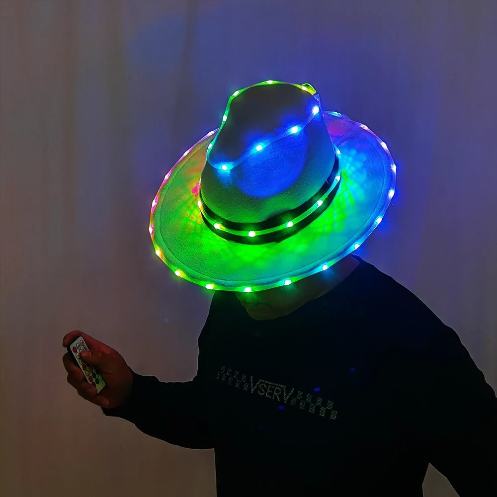 Remote Controlled LED Hat - The Rave Cave