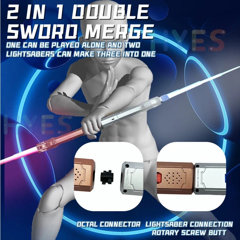 Retractable Lightsaber Finger Rotating Laser Sword - The Rave Cave