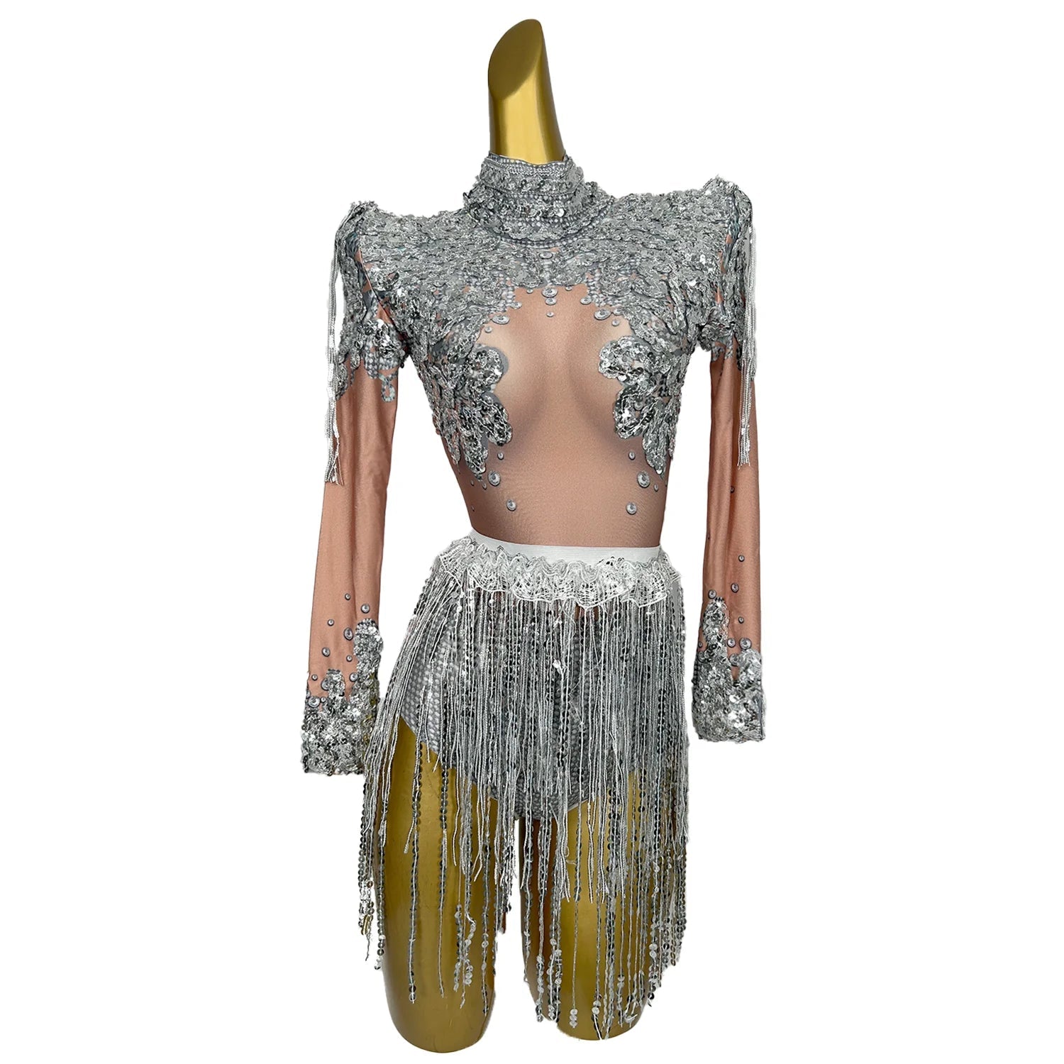 Sequins & Tassels Showgirl Costume - The Rave Cave