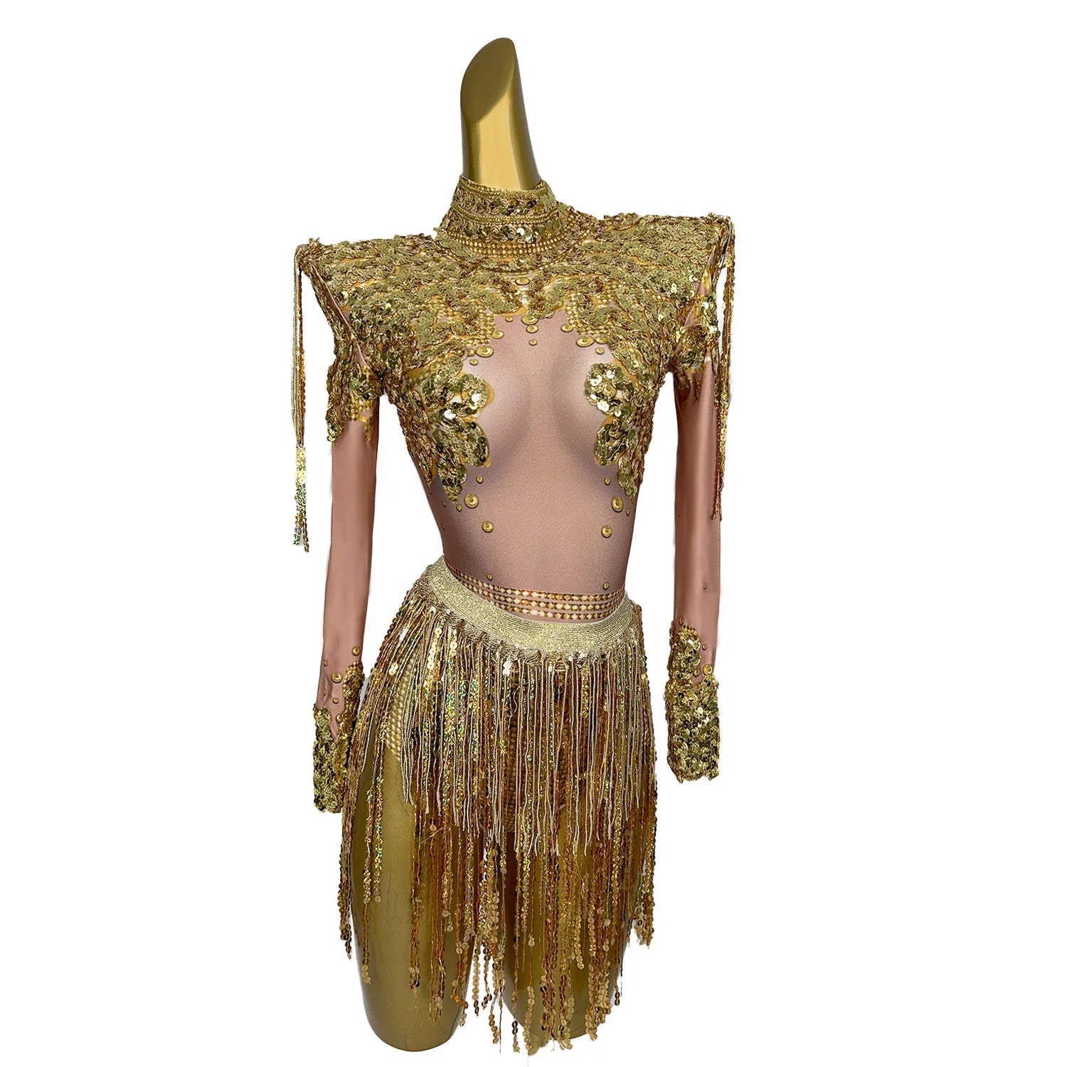 Sequins & Tassels Showgirl Costume - The Rave Cave