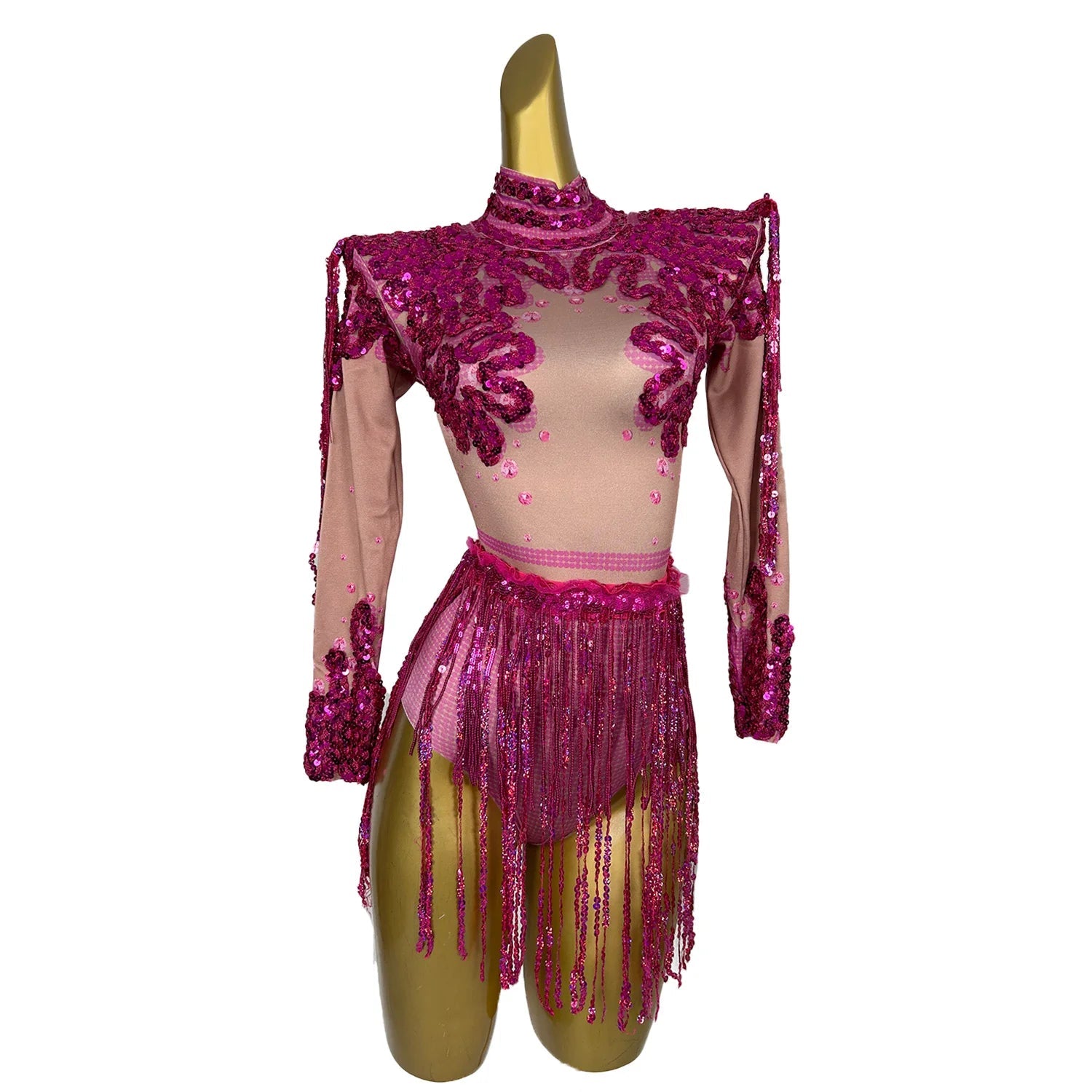 Sequins & Tassels Showgirl Costume - The Rave Cave