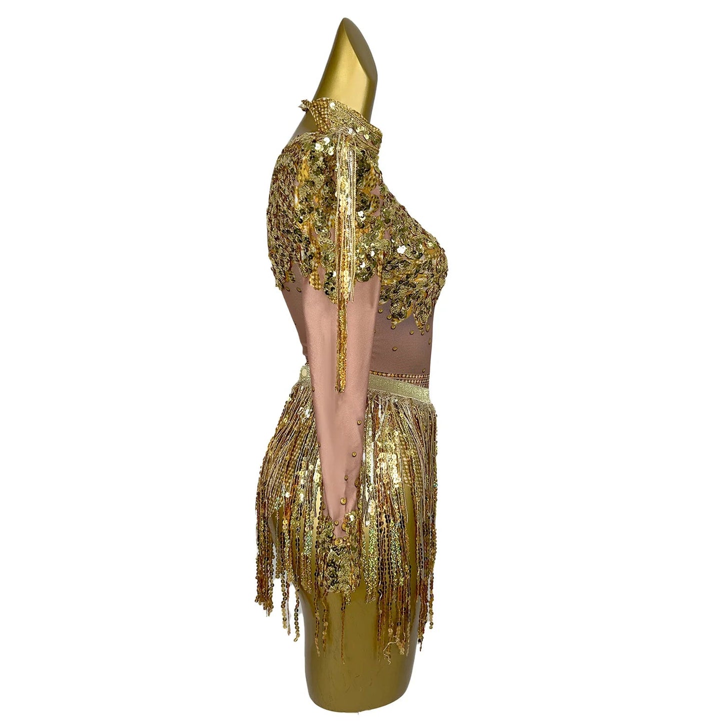 Sequins & Tassels Showgirl Costume - The Rave Cave