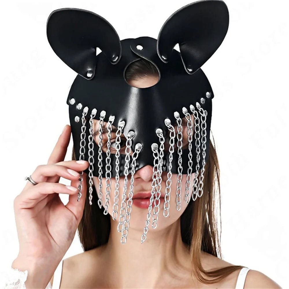 Sexy Mask Tassels Half Face Fox - The Rave Cave
