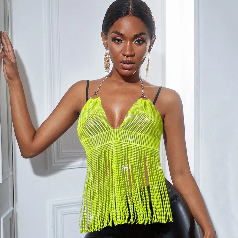 Sexy See Through Tassel Corset - The Rave Cave