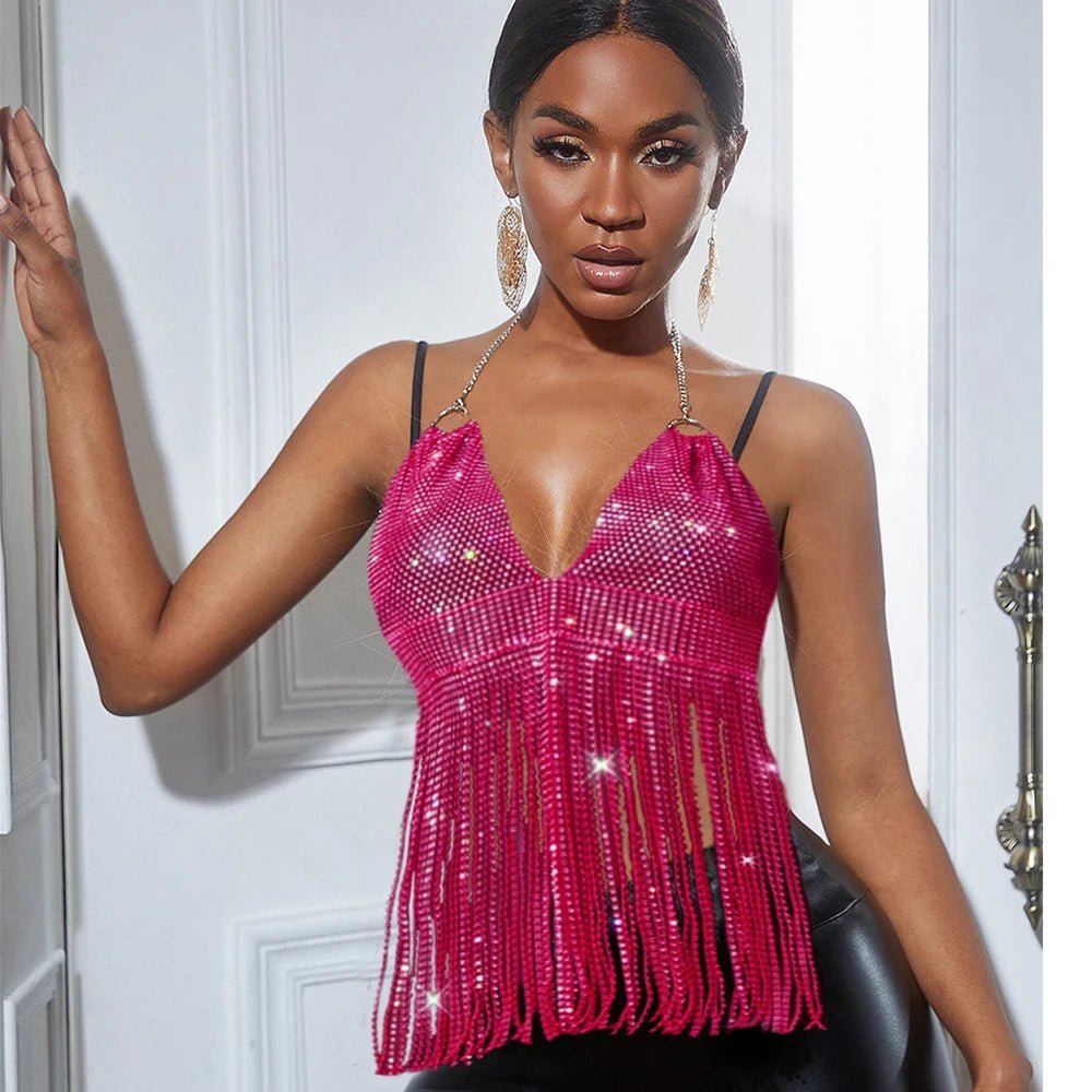 Sexy See Through Tassel Corset - The Rave Cave