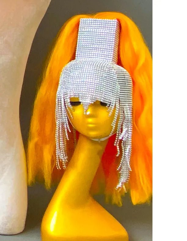 Shiny Tassel Wig & Headgear - The Rave Cave