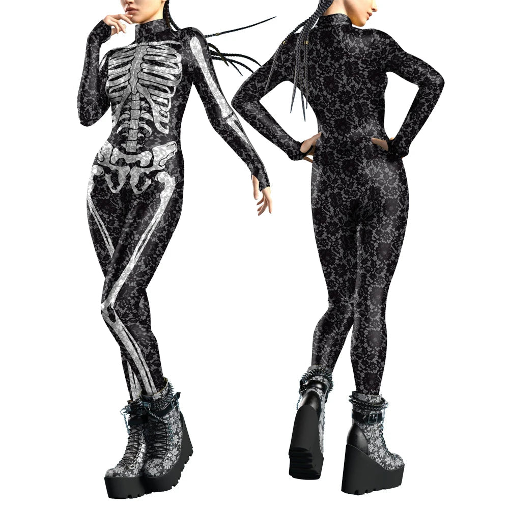 Skeleton 3D Digital Bodysuit - The Rave Cave