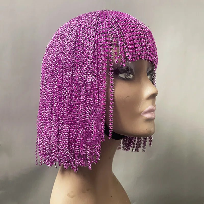 Sparkly Tassel Chain Wig - The Rave Cave